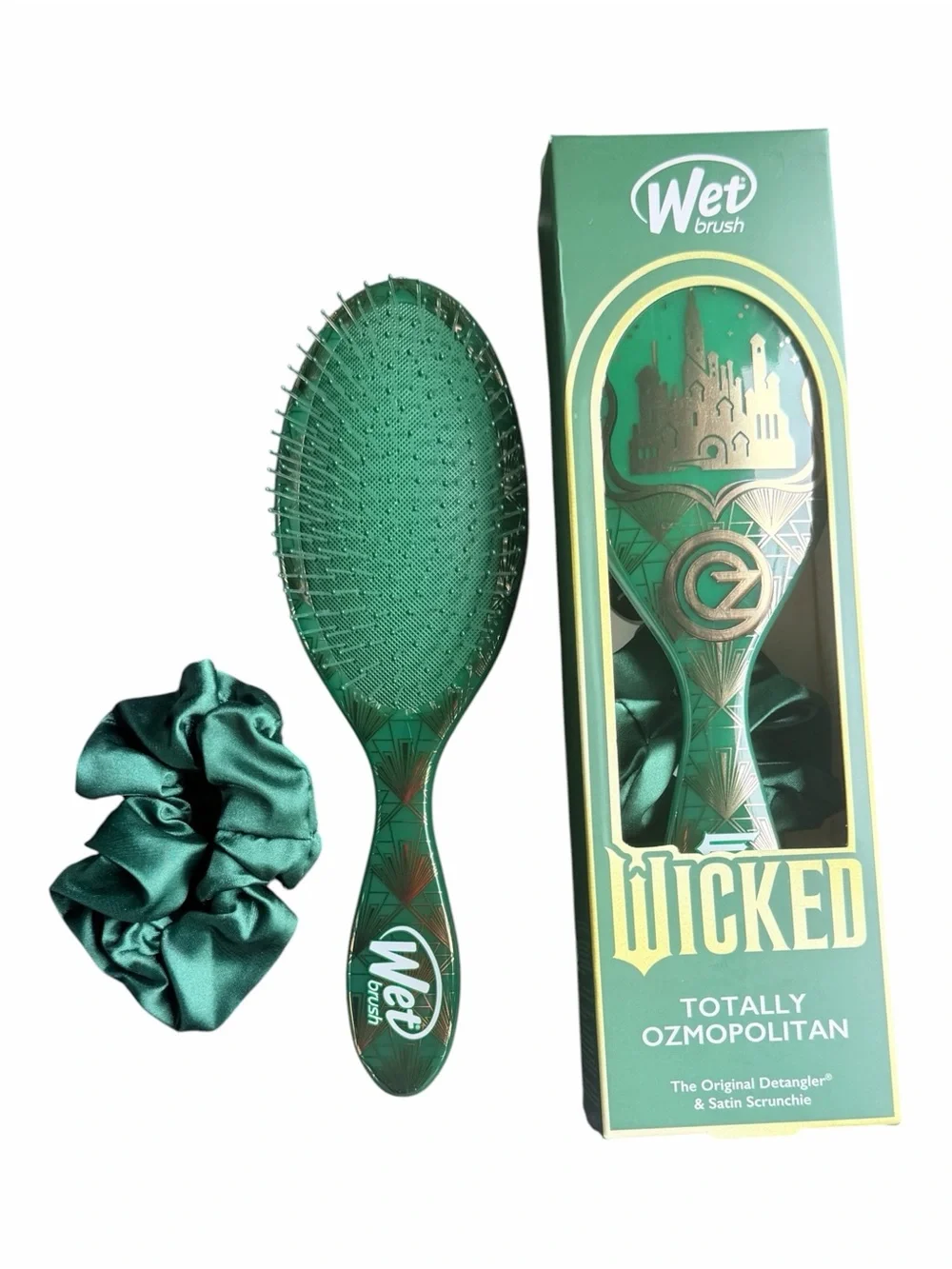 Wet Brush x Wicked Totally Ozmopolitan Detangler & Satin Scrunchie NIB